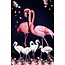 Wandkraft The Flamingo Family