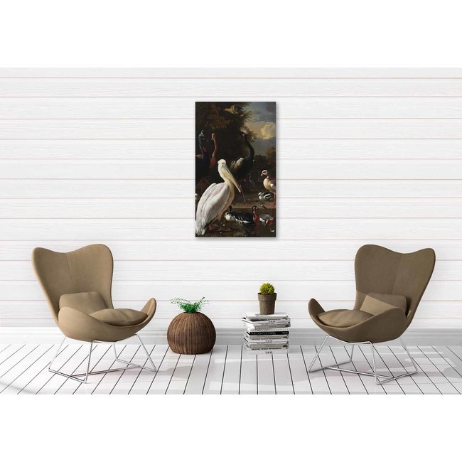 Wandkraft The floating feather by Melchior d'Hondecoeter