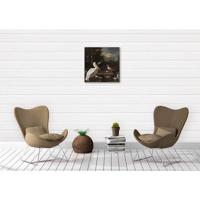 Wandkraft The floating feather by Melchior d'Hondecoeter