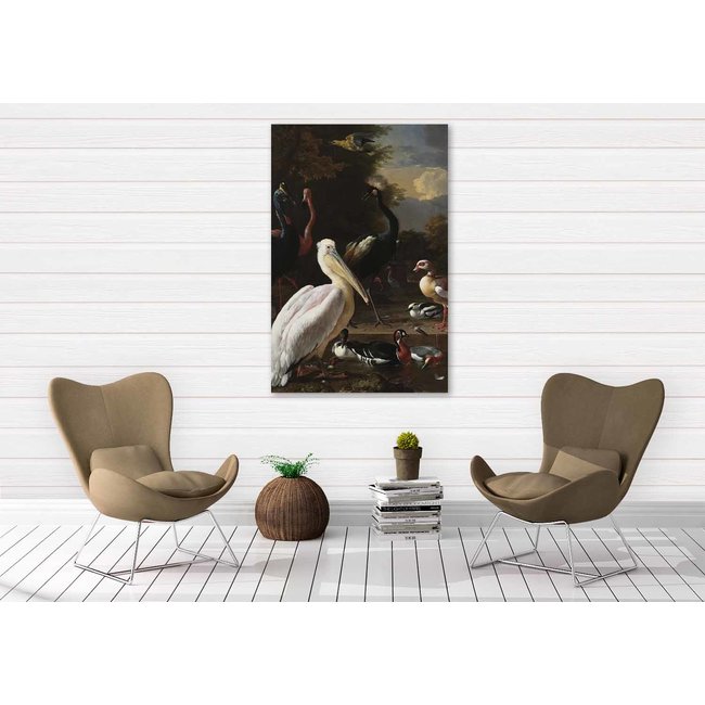 Wandkraft The floating feather by Melchior d'Hondecoeter