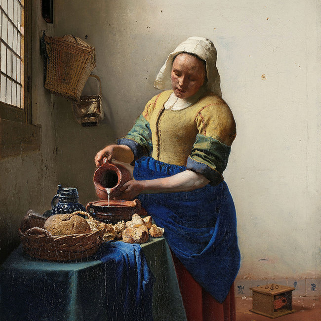 Wandkraft The Milkmaid by Johannes Vermeer