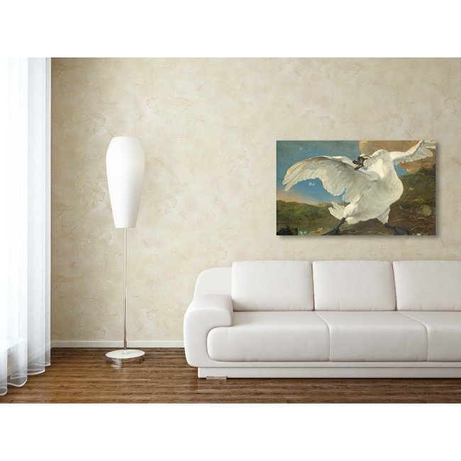 Wandkraft The Threatened Swan by Jan Asselijn