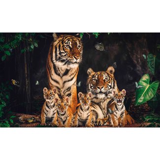 Wandkraft The Tiger Family