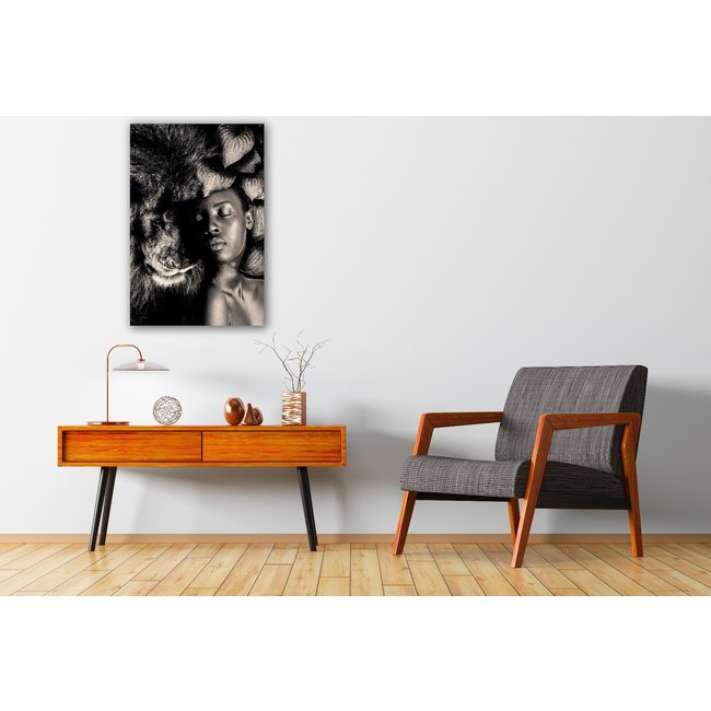 Wandkraft The Woman and Lion