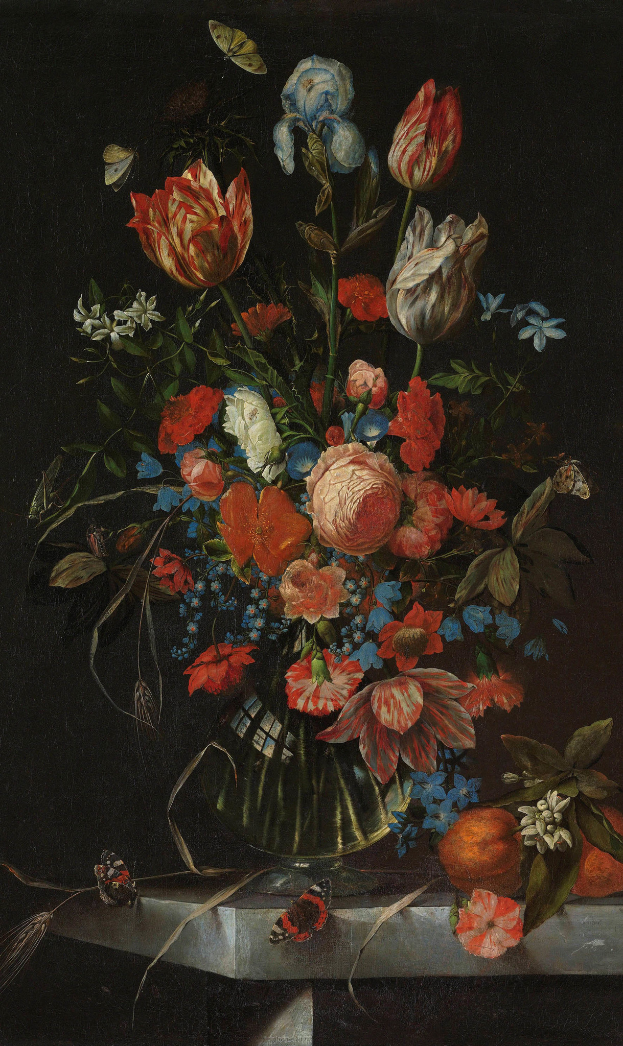 Wandkraft Vase with Flowers by Jan Davidsz. de Heem Gratis