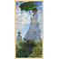 Wandkraft Woman with a Parasol – Madame Monet and Her Son door Claude Monet