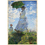 Wandkraft Woman with a Parasol – Madame Monet and Her Son door Claude Monet