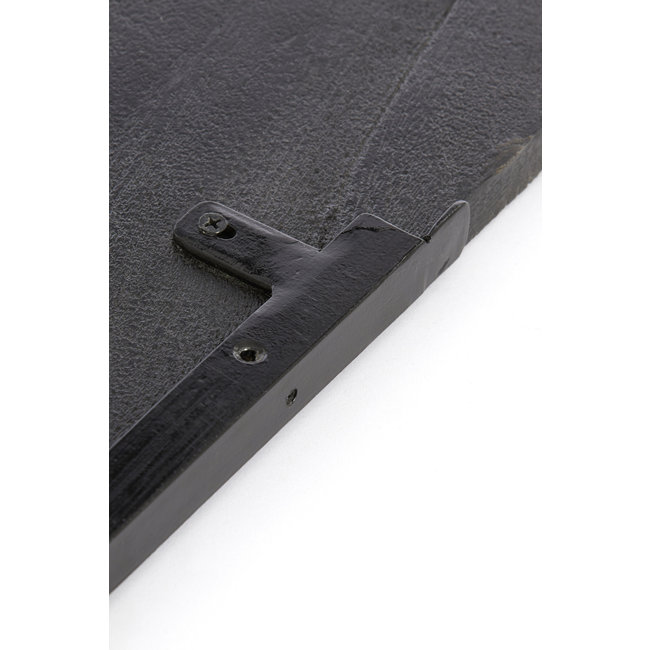 Light en Living Wandplank 90x19x2 cm GINOSA hout mat zwart