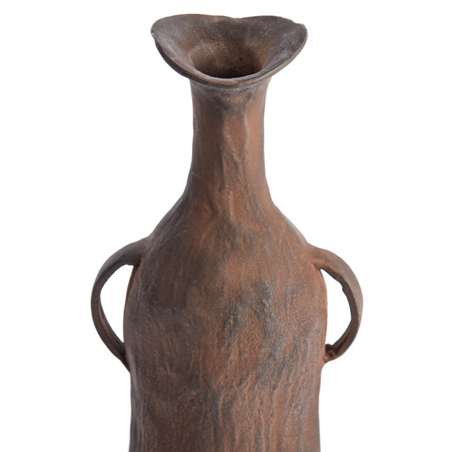 Light en Living Vaas deco 16x10x32 cm ANCONI donker bruin