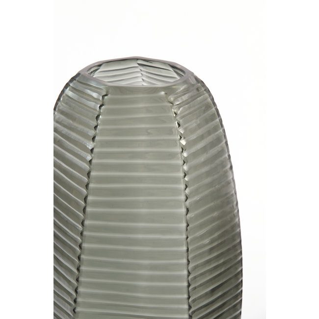 Light en Living Vaas Ø23x37,5 cm MAEVA smoke glas grijs