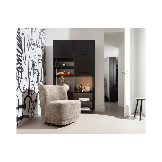 Woood Atty Draaifauteuil Zand