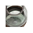 Woood Dave Vaas Glas/hout Blauw/groen 26x19cm