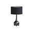 Woood Foss Tafellampvoet Aluminium Antique Zwart/bruin