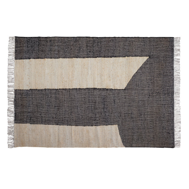 WOOOD Exclusive Lias Vloerkleed Jute Naturel/zwart 200x300cm