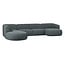 Woood Polly Bank U-vorm Links Blauw/groen