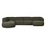 Woood Polly Bank U-vorm Links Warm Groen