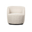 WOOOD Exclusive Serra Draaifauteuil Geweven Stof Off White