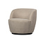 Woood Serra Draaifauteuil Geweven Stof Zand