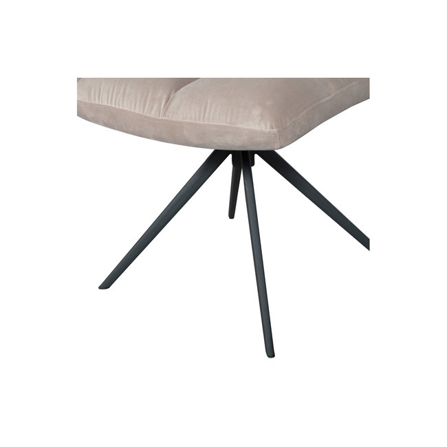 Woood Vinny Draaistoel Velvet Zand