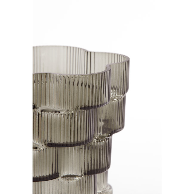Light en Living Vaas Ø17x17 cm DOURO smoke glas