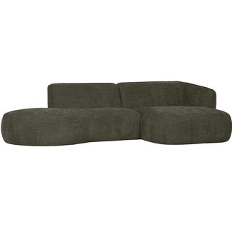 Woood Polly Chaise Longue Rechts Warm Groen
