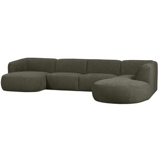 Woood Polly Bank U-vorm Rechts Warm Groen