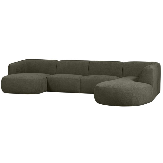 Woood Polly Bank U-vorm Rechts Warm Groen