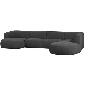 Woood Polly Bank U-vorm Rechts Grijs