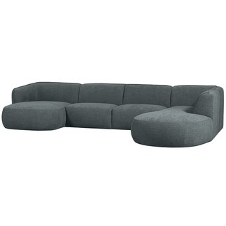 Woood Polly Bank U-vorm Rechts Blauw/groen