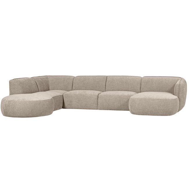 Woood Polly Bank U-vorm Links Zand