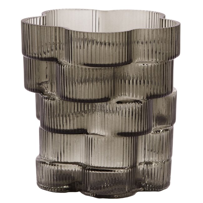 Light en Living Vaas Ø17x17 cm DOURO smoke glas