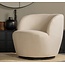 Woood Serra Draaifauteuil Geweven Stof Off White