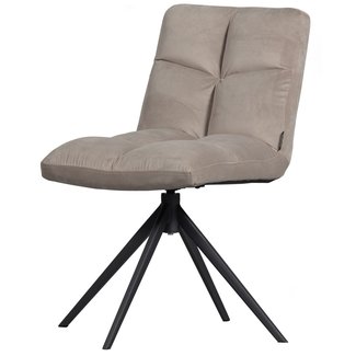 Woood Vinny Draaistoel Velvet Zand showroommodel