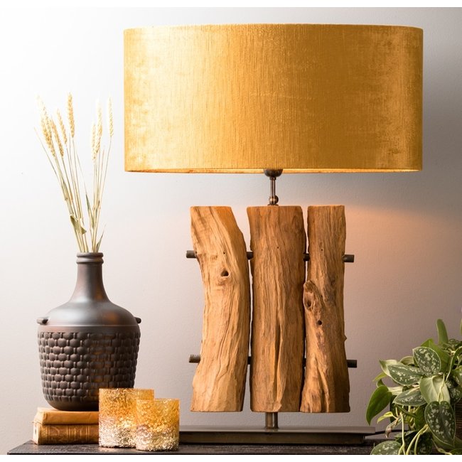 Light en Living Lampenkap ovaal recht smal GEMSTONE goud - diverse maten