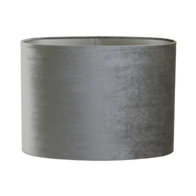 Light en Living Lampenkap ovaal recht smal ZINC taupe - diverse afmetingen