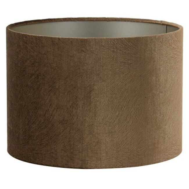 Light en Living Lampenkap cilinder LUBIS bruin - Diverse maten