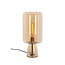 Light & Living Tafellamp LOTTA glas  amber+goud - 2 maten