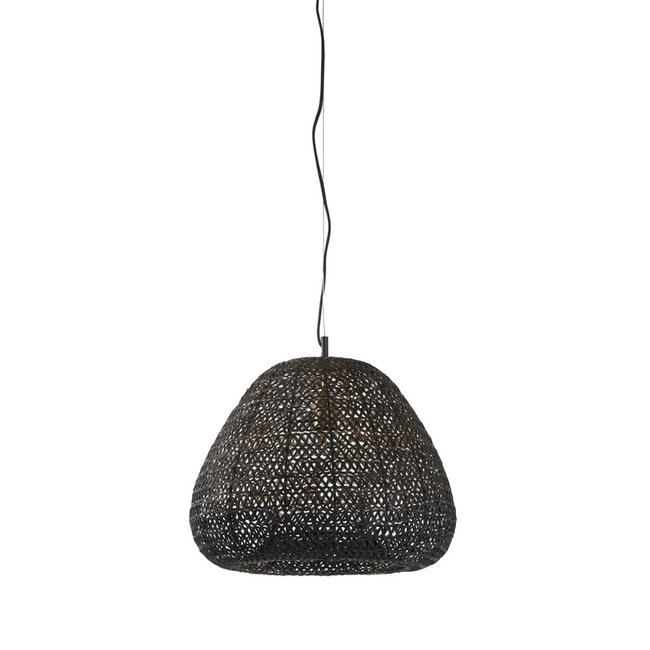 Light en Living Hanglamp FINOU mat zwart Ø42x38 cm