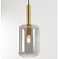 Light & Living Hanglamp Ø22x52 cm LEKAR antiek  brons+smoke glas