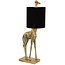 Light & Living Tafellamp 28x20x68 cm GIRAFFE antiek  brons+velvet zwart