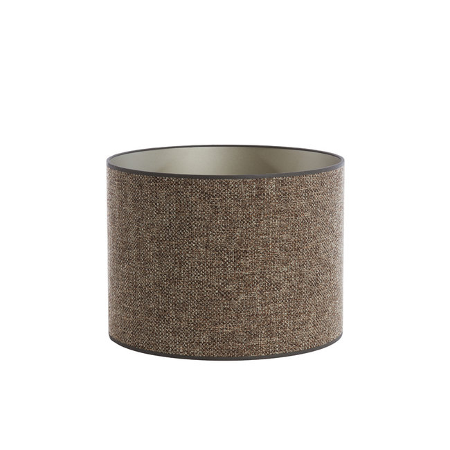 Light en Living Kap cilinder SAVERNA  donker bruin - diverse afmetingen