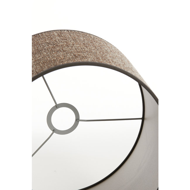 Light en Living Kap cilinder SAVERNA  donker bruin - diverse afmetingen