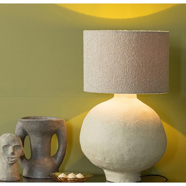 Woood Asta Lampenkap Bouclé Zand