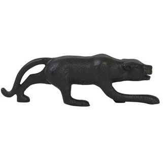 Light en Living Ornament 21x3,5x6,5 cm LEOPARD mat zwart