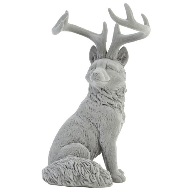 Light en Living Ornament 16x13x26,5 cm FOX grijs