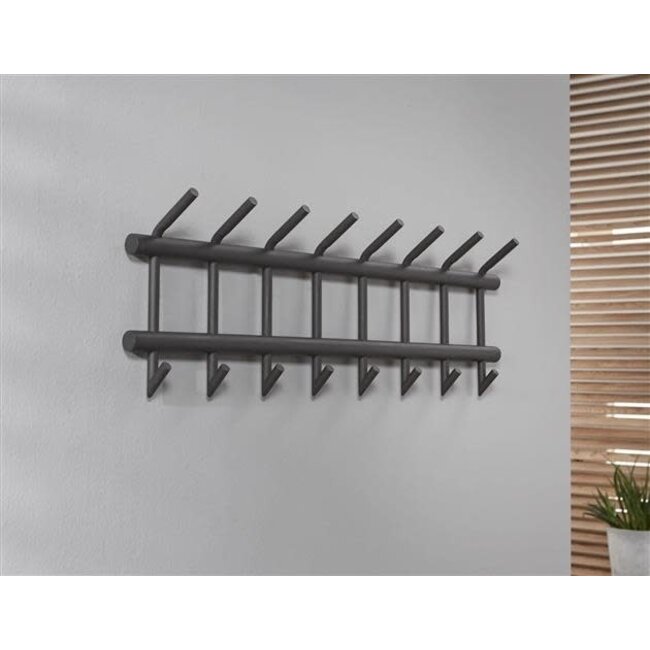 WoonStijl Garderobe 8 haaks breed ronde buis