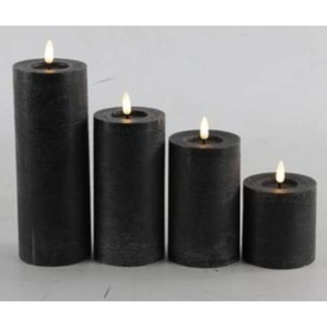 Countryfield LED Licht Kaars Lyon zwart - Diverse maten