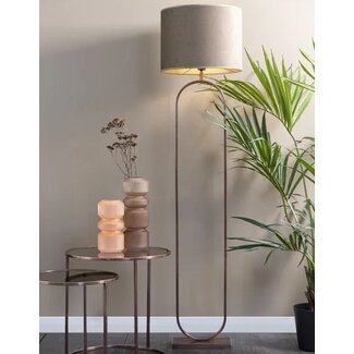 Light en Living Vloerlamp 30x15x142 cm JAMIRI antiek  koper