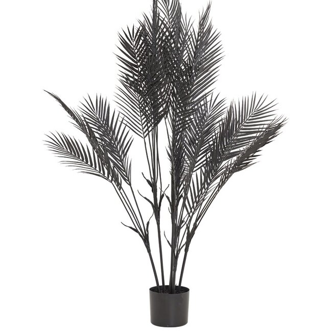 Light & Living Ornament in pot PALMTREE mat zwart - 2 maten