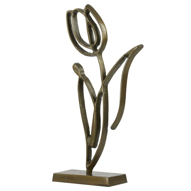 Light & Living Ornament op voet 24x8,5x45 cm TULIPANU antiek brons